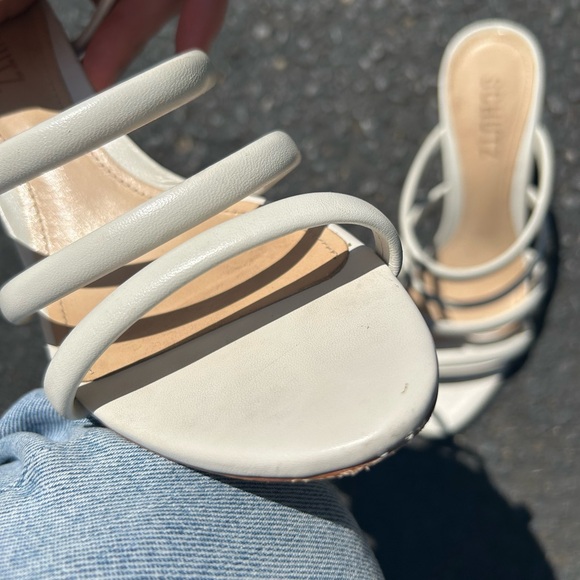 Schutz Strappy Block Heel Summer Sandal - Picture 9 of 15